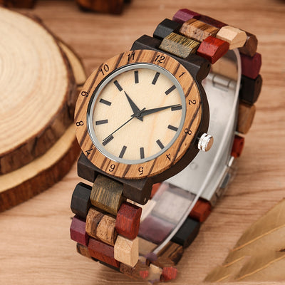 Reloj Casual de Cuarzo con Detalles en Madera - Image 5