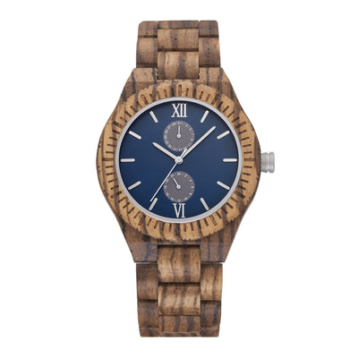 Reloj de Madera Multifuncional para Hombre con Movimiento de Cuarzo - Image 4