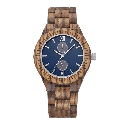 Reloj de Madera Multifuncional para Hombre con Movimiento de Cuarzo - Image 4