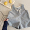 Enterizo de Pana para Niña con Cinco Bolsillos - Primavera