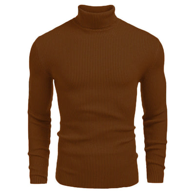 Suéter Slim Fit Cuello Alto para Hombre - Otoño e Invierno - Image 14