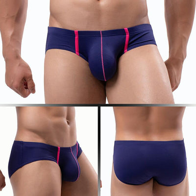 Bóxer Masculino Transpirable de Seda de Hielo con Malla Sensual - Image 9