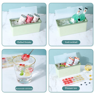Molde de Hielo con Cajón, Tapa y Contenedor para Enfriar Bebidas - Image 12