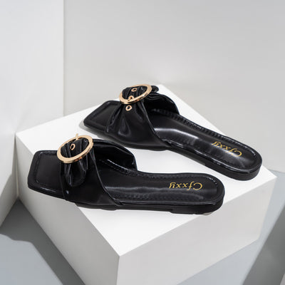 Sandalias Planas Estilo Coreano con Hebilla de Moda y Punta Cuadrada - Image 12