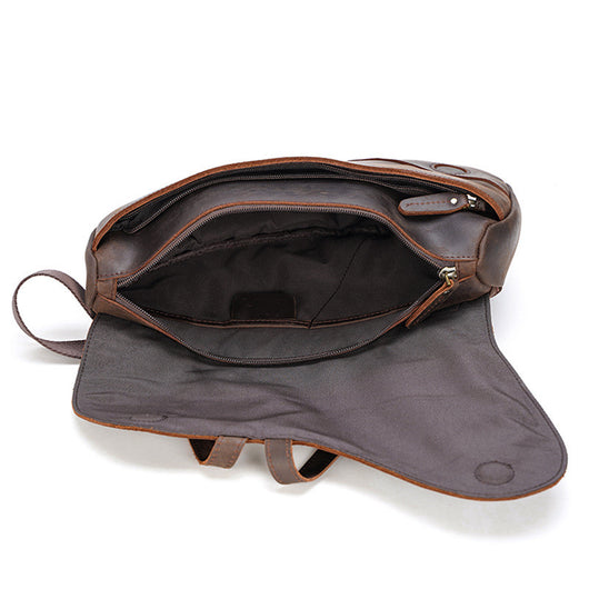 Bolsa de Pecho Retro en Cuero - Mochila Cruzada para Deportes y Viajes - Image 16