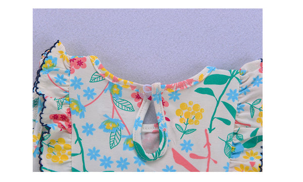 Vestido de Verano para Niña - Falda Corta de Algodón Tejido Estilo Princesa