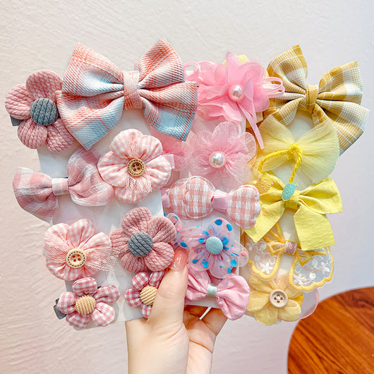 Clip de Cabello con Moño Floral para Niñas - Diseño Princesa Hada - Image 81