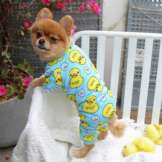 Pijama Térmico para Mascotas - Diseño Pato Cartoon