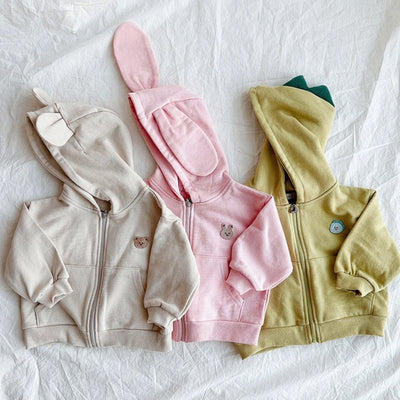 Chaqueta Acolchada Infantil con Diseño de Animalitos