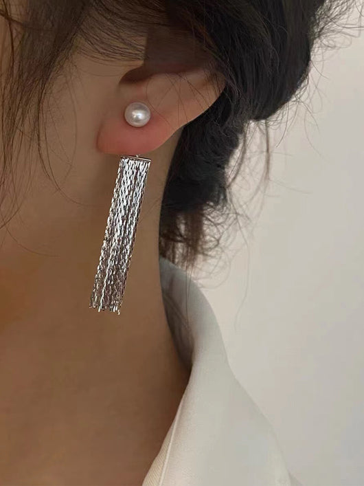 Aretes de Perla de Agua Dulce con Borlas - Versátiles y Elegantes - Image 4