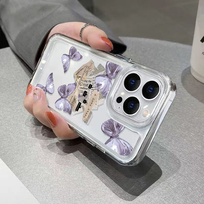 Funda Mariposa Púrpura Estilo Instagram - Protección Silicona - Image 8