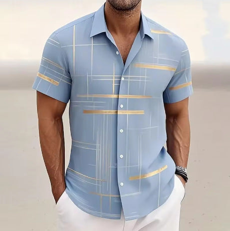 Camisa Casual de Botones para Hombre - Perfecta para Viajes y Aventuras - Image 23