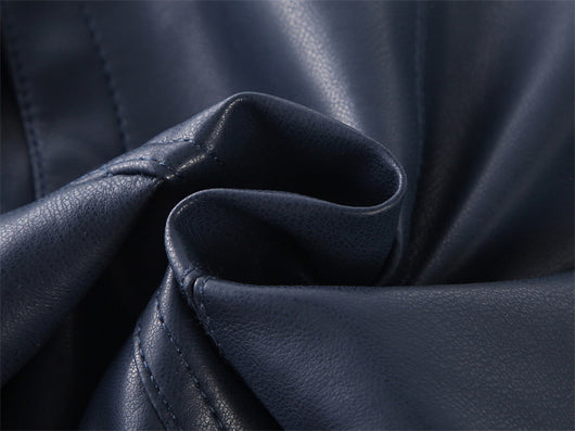 Chaqueta de Cuero Casual para Niños - Diseño Liso Moderno - Image 14
