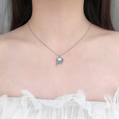 Collar de Plata Esterlina 925 Planeta de Sueños para Mujer - Image 10