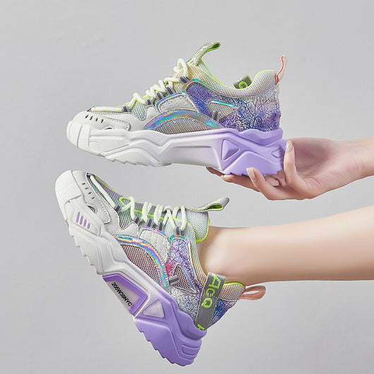 Zapatillas Deportivas Mujer Malla Transpirable con Suela Luminosa - Image 4