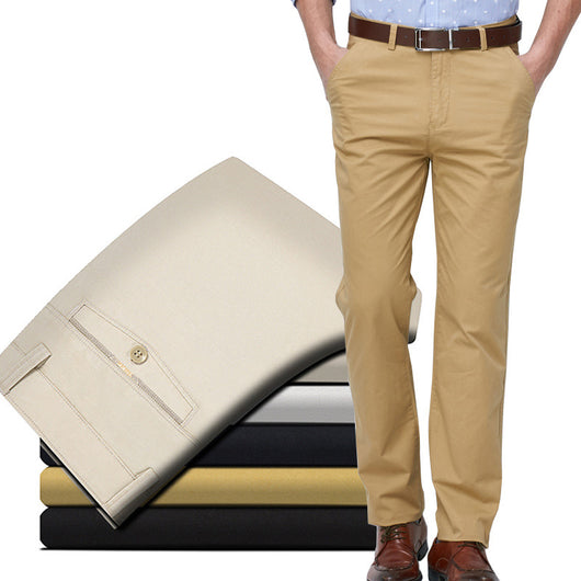 Pantalones Rectos de Vestir para Hombre Maduro