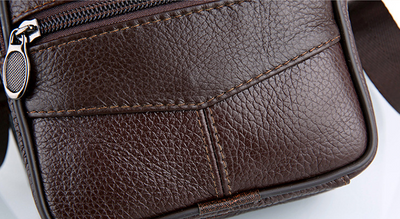 Bolsa Mensajero de Cuero Genuino para Hombre - Piel de Res Premium - Image 17