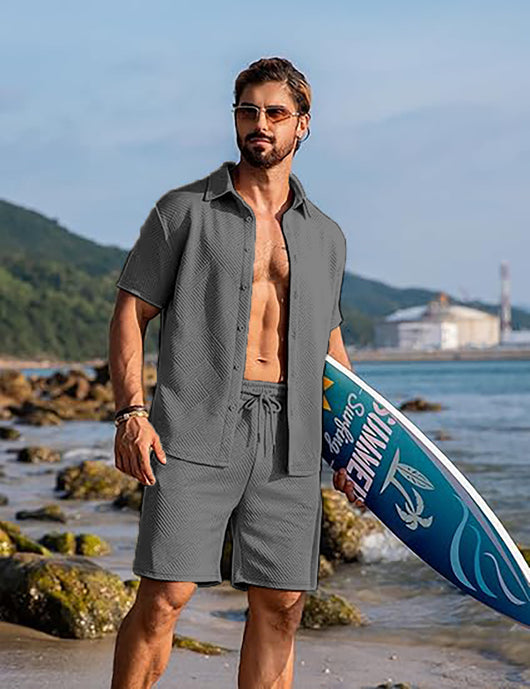 Conjunto Deportivo Casual de Punto: Playera y Shorts - Image 13