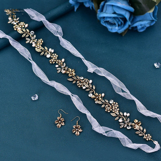 Banda para Cabello con Perlas de Agua Dulce y Diseño de Hoja - Image 12
