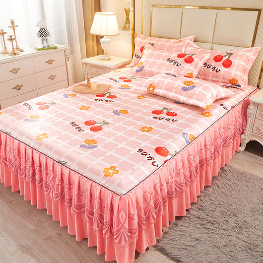 Juego de Cama de 3 Piezas con Sábana Bajera de Fibra Viscosa Premium - Image 24