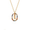 Sterling Plateado Letter Necklace Female Niche Design Sense E