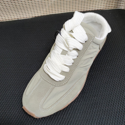 Zapatos Estilo Dad Beige con Costuras Retro - Comodidad Suave - Image 11