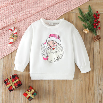 Conjunto de Sudadera Navideña con Papá Noel Estampado - Image 13