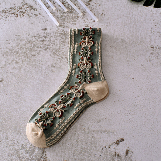 Calcetines Harajuku Mori Literature Otoño Invierno para Mujer - Image 13
