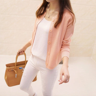 Cardigan Suelto de Punto Fino para Mujer - Blusa Base Versátil