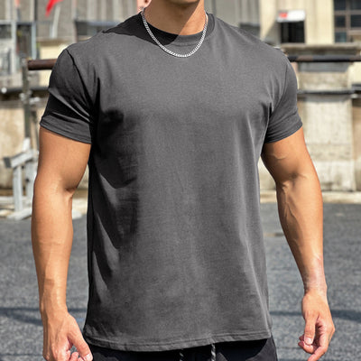Camiseta Deportiva Suelta de Algodón para Hombre - Image 6