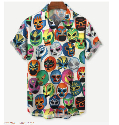 Camisa Hawaiana de Frutas Tropicales para Hombre - Estilo Casual de Verano - Image 6