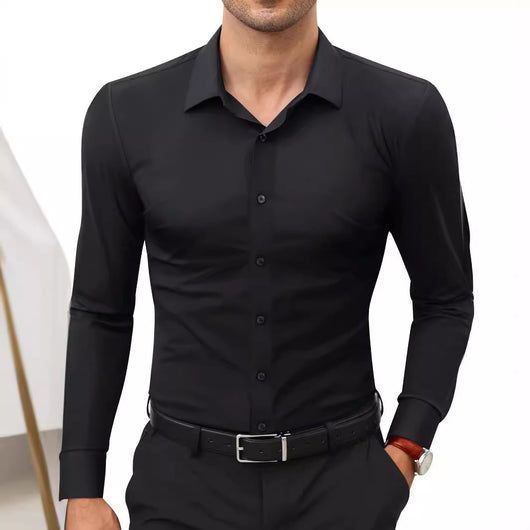 Camisa Elástica de Manga Larga para Hombre - Image 4