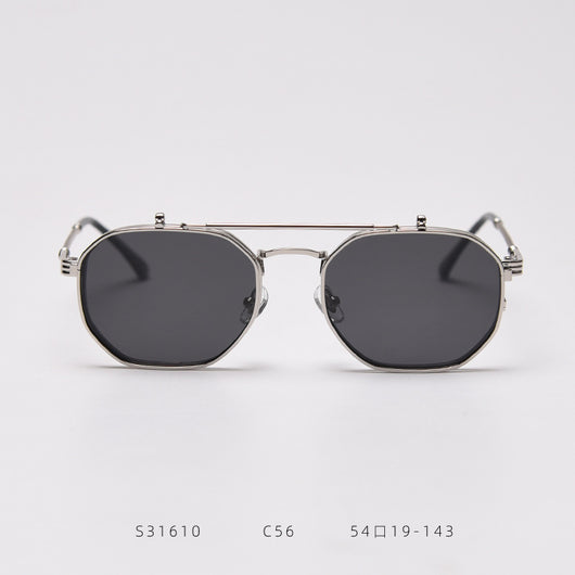 Gafas de Sol Polarizadas Retro Metal Flip - Image 10