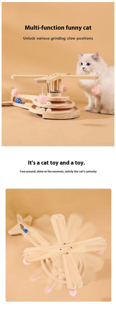 Juguete Interactivo Giratorio para Gatos con Pelota de Entretenimiento - Image 17