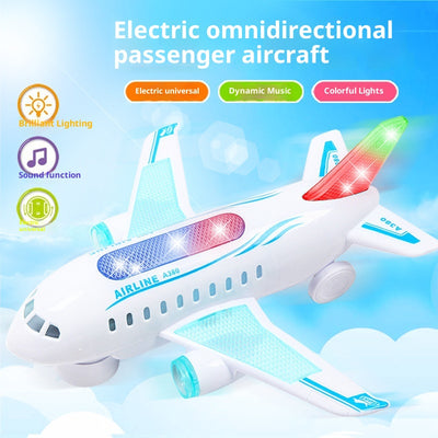 Avión Eléctrico Luminoso Musical con Control Universal para Niños - Image 3
