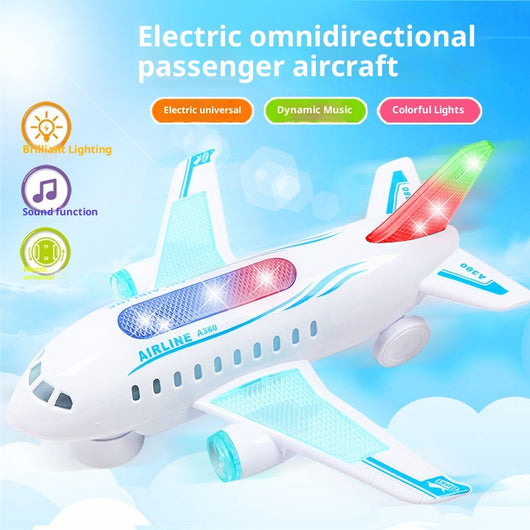 Avión Eléctrico Luminoso Musical con Control Universal para Niños - Image 3
