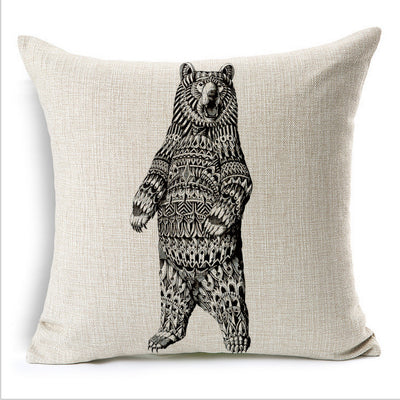 Funda de Almohada Elefante en Algodón y Lino - Image 6