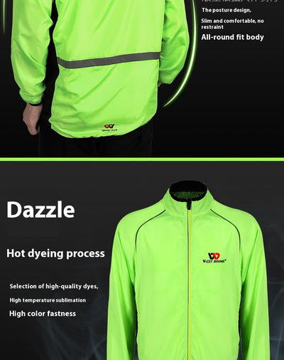 Chaqueta Reflectante Transpirable para Ciclismo de Montaña - Image 11