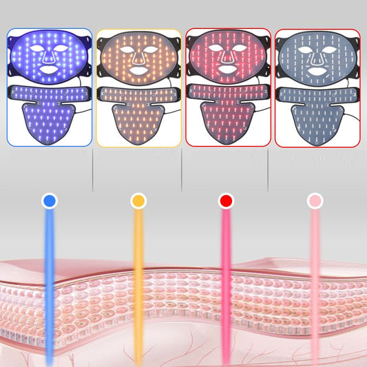 Máscara Facial LED de Fototerapia Multicolor para Rejuvenecimiento - Image 2
