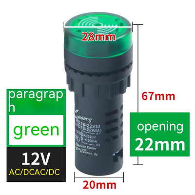 Zumbador Intermitente con Luz y Sonido - Image 33