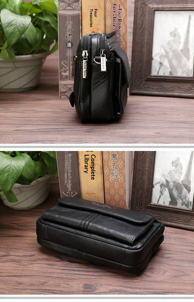 Cartera Clutch de Cuero Genuino Primera Capa para Hombre - Image 13