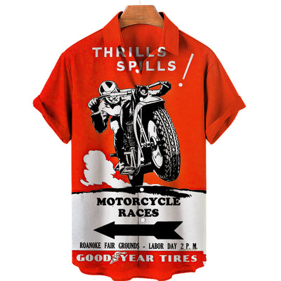 Camisa Estampada de Manga Corta para Hombre - Image 7