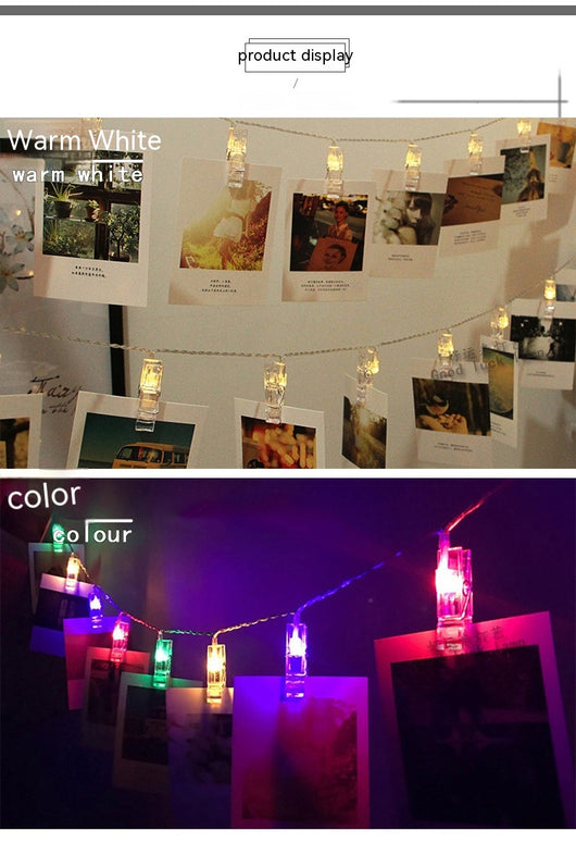 Guirnalda de Luces LED con Clips para Fotos - Image 8