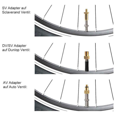 Kit Adaptadores Válvula Bicicleta 24 Piezas - Compatible DV/SVAV - Image 20