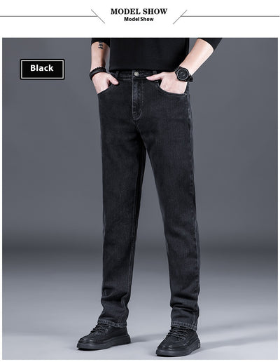 Pantalones de Vestir Holgados Rectos Invierno Gruesos para Hombre - Image 17
