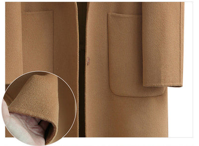 Abrigo Reversible de Lana para Mujer Otoño e Invierno - Image 11