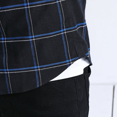 Camisa de Cuadros Casual con Textura Peinada - Image 8