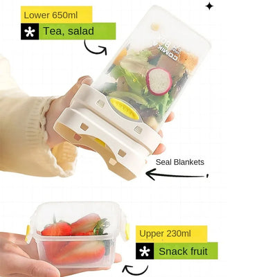Vaso Portátil Hermético para Ensaladas, Frutas y Desayunos con Cuchara - Image 12
