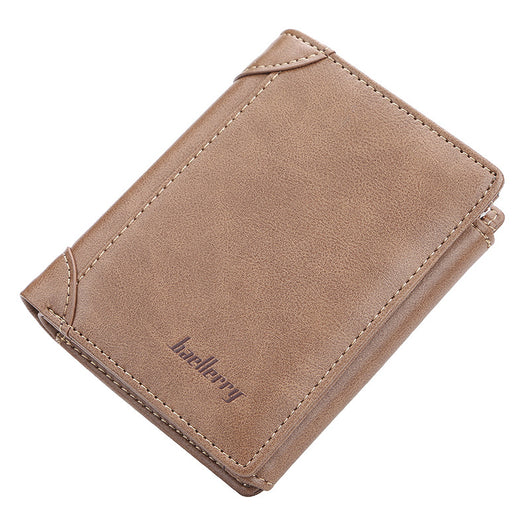Billetera Corta Hombre Diseño Coreano Vertical Multibolsillos Compacta - Image 8