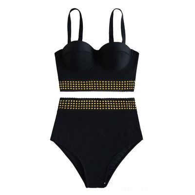 Bikini Realce con Aro Negro de Cintura Alta - Image 7